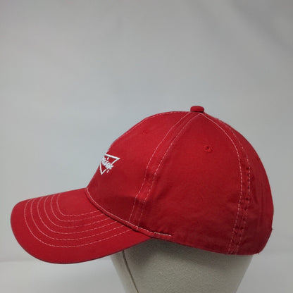 Budweiser Strapback Hat Red One Size Adjustable Embroidered 6 Panel