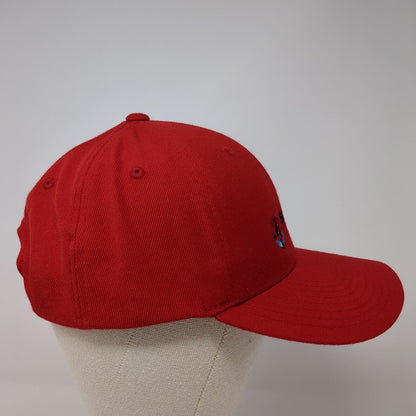 Superior Water & Air Snapback Hat Red One Size Lennox Yupoong 6 Panel