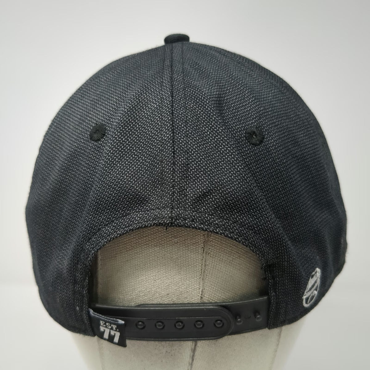 Lowrider Snapback Hat Black One Size Plaid Flat Brim Logo 100% Polyester Graphic