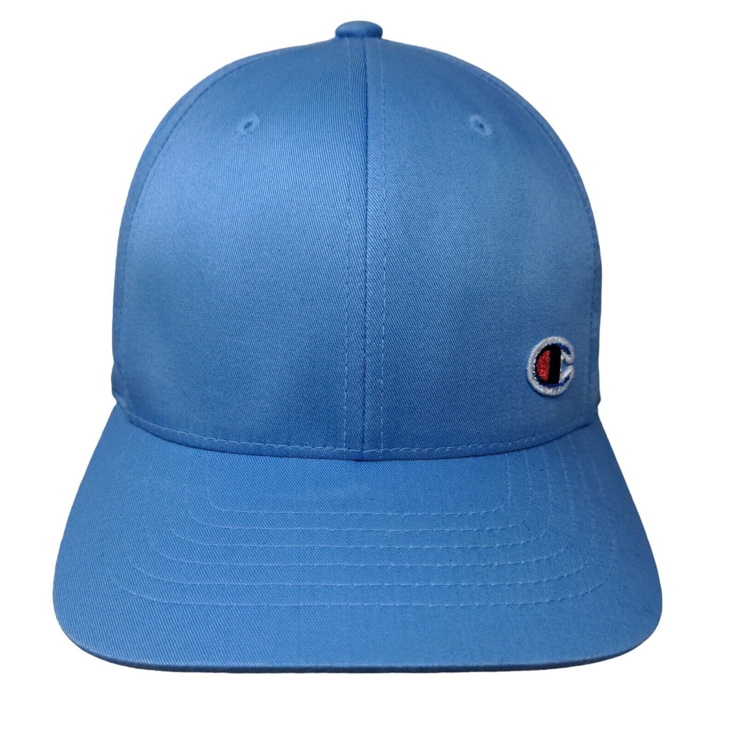 Champion C Logo Fitted Hat Blue Large/XL Embroidered 6 Panel Flexfit