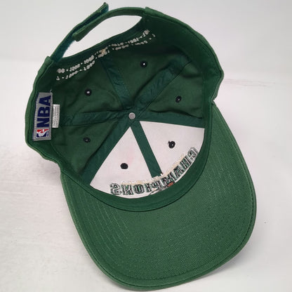 NBA Boston Celtics Green One Size Cap 16-Time Champions Back Years Embroidery