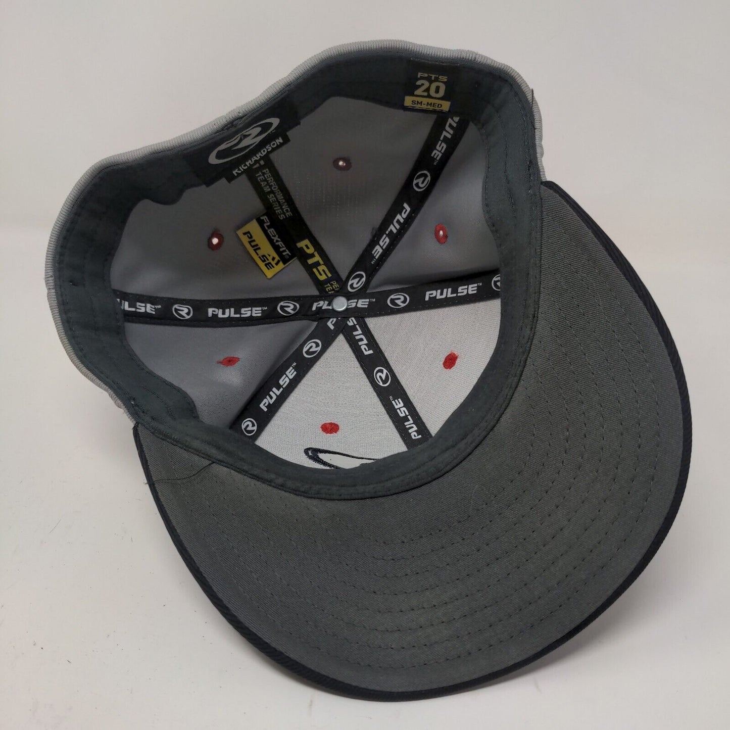 Richardson Men's Fitted Hat PTS 20 Gray Size S-M Embroidered US Logo Polyester