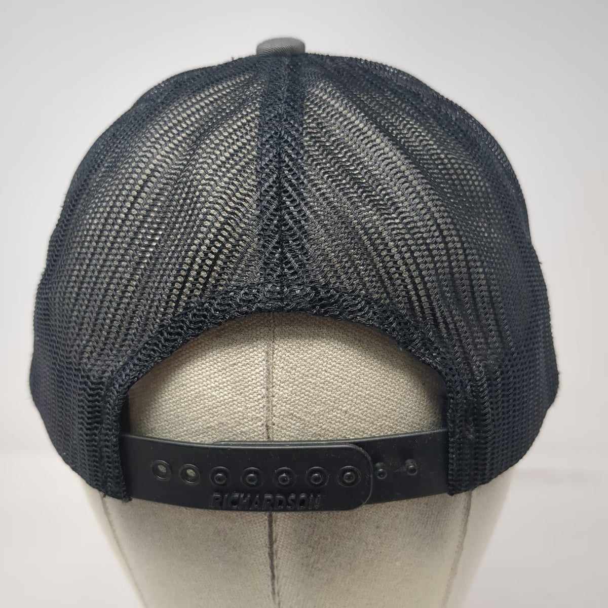 Richardson Trucker Hat Gray L Jug Mountain Ranch 9 to 5 Patch Mesh Back Snapback