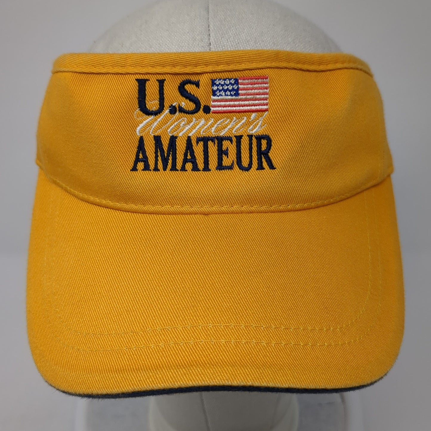 U.S. Women's Amateur Strapback Visor Hat Yellow One Size Imperial