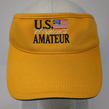 U.S. Women's Amateur Strapback Visor Hat Yellow One Size Imperial