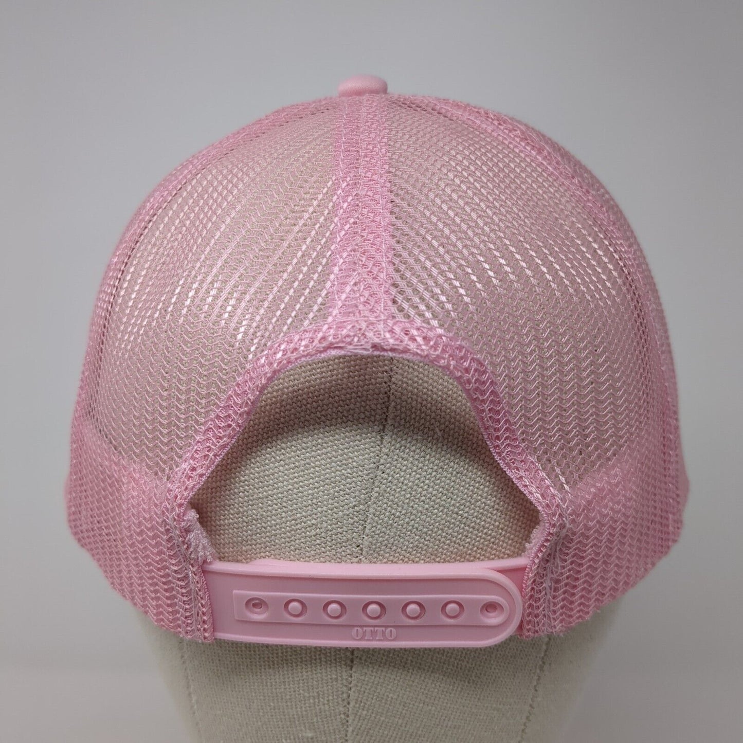 Bottle Snapback Trucker Hat Pink One Size Adjustable Mesh Back Rope Otto
