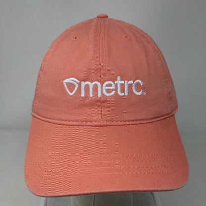 Metrc Slideback Hat Pink One Size Embroidered Adjustable Cap America