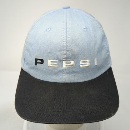 Pepsi Baseball Cap Blue One Size Two Tone Embroidered Logo Strapback Cotton Hat