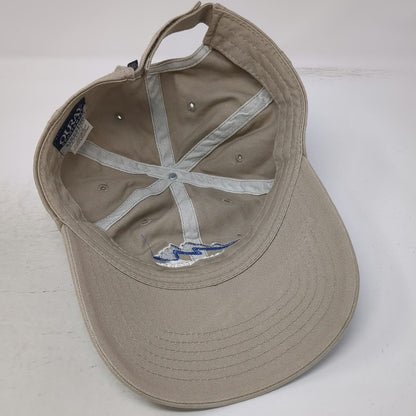 Ouray Mountain Waterworks Embroidered Beige Baseball Cap One Size Strapback Hat