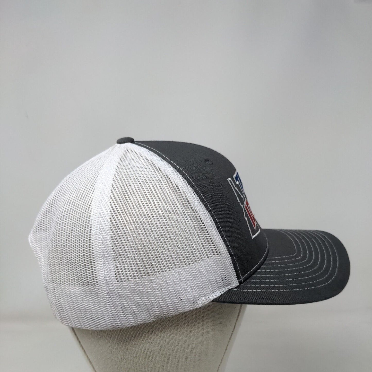 Team Idaho Snapback Mesh Back Trucker Hat Gray One Size Richardson