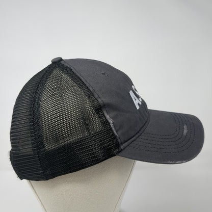 ASML Snapback Mesh Back Trucker Hat Gray One Size Port Authority