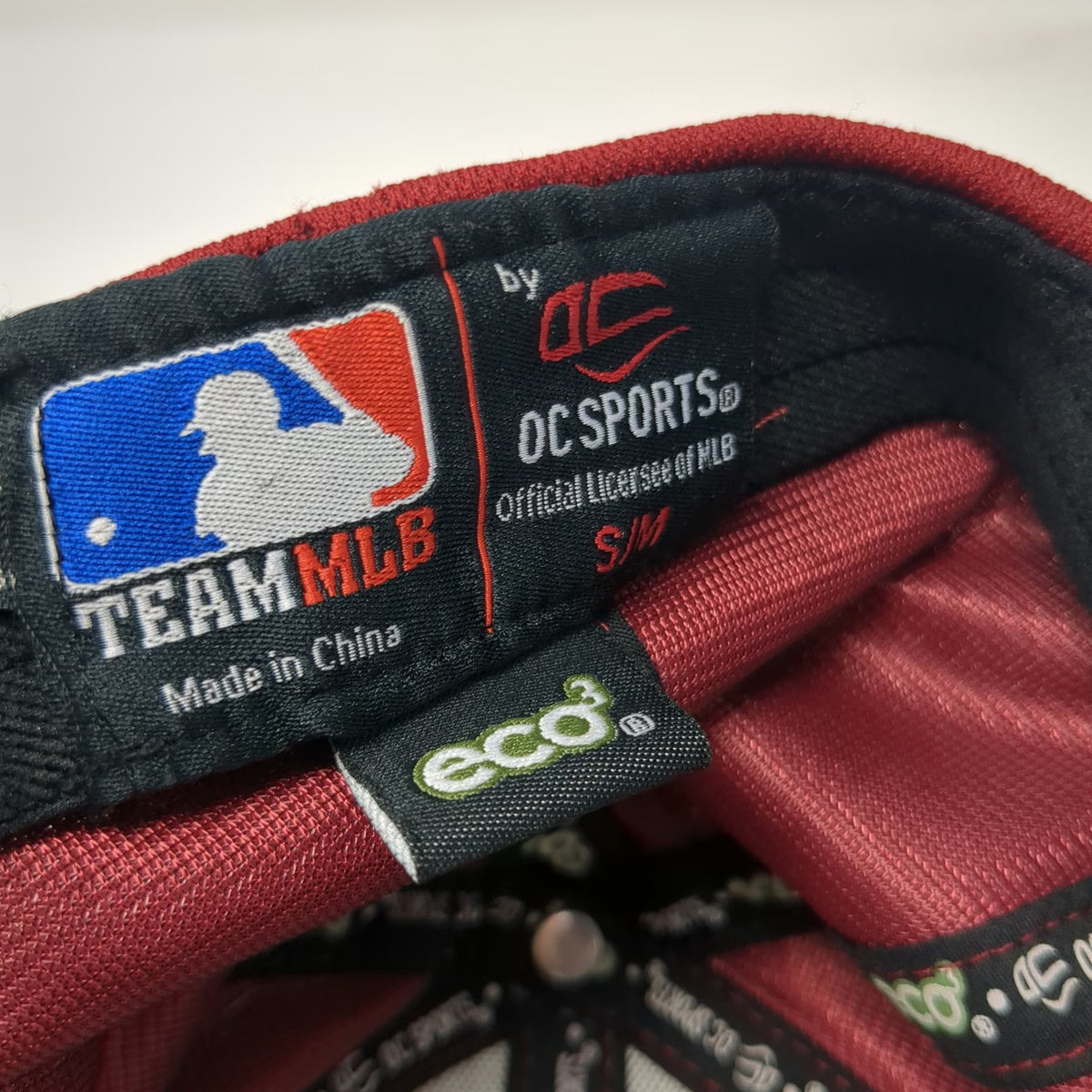 Arizona Diamondbacks MLB OC Sports Baseball Cap Red M Fitted Embroidered Logo