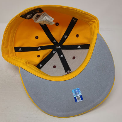 Adidas Arizona State Sun Devils NCAA Cap Yellow 7 1/4 Fitted Flat Brim Polyester