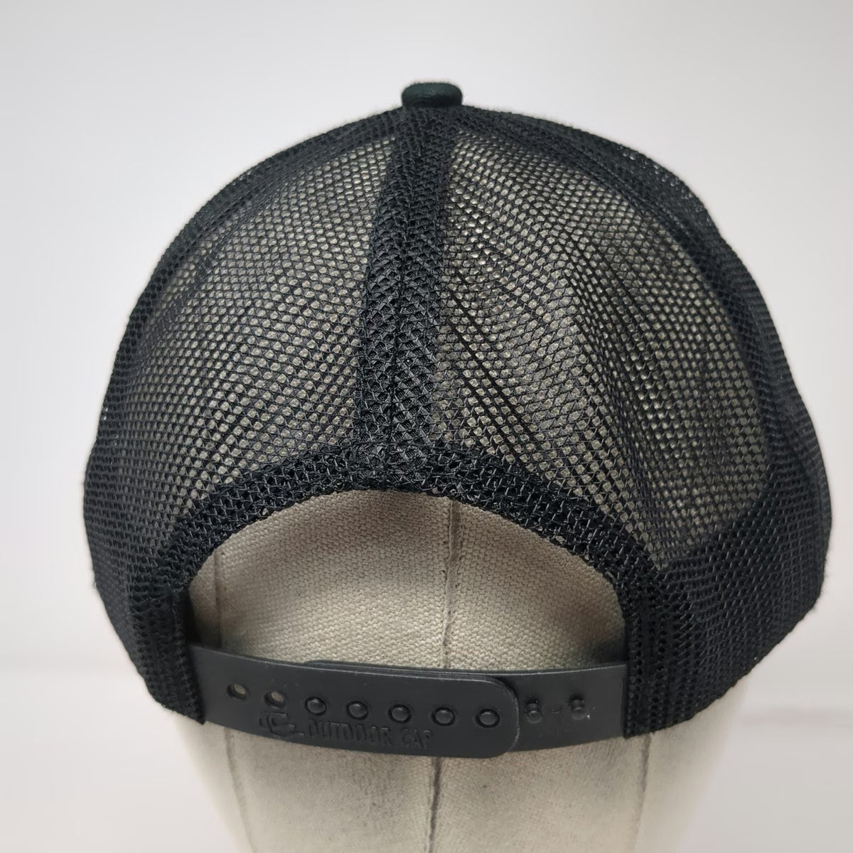 Outdoor Cap Trucker Hat Black One Size American Flag Leather Patch Snapback Hat