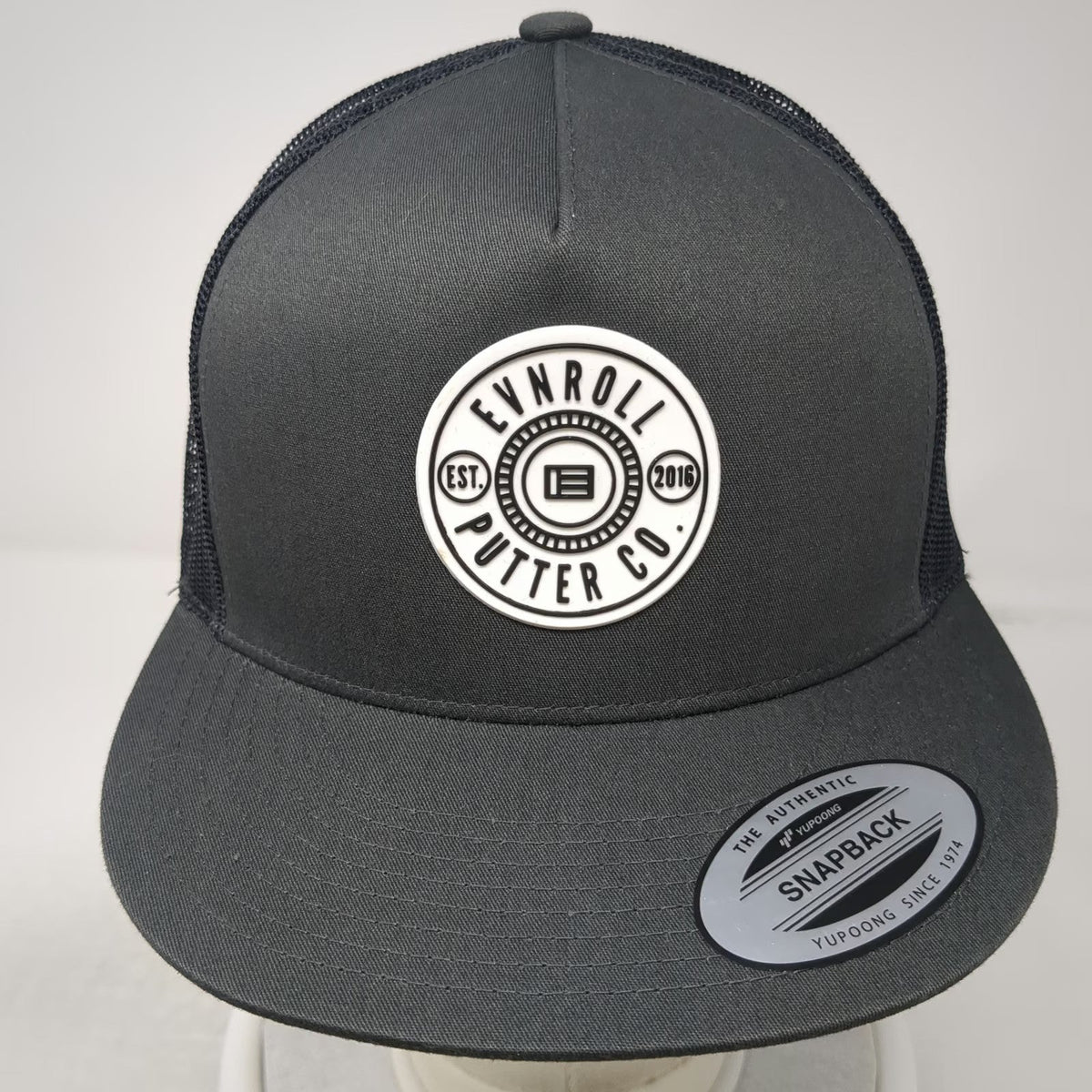 Evnroll Putter Co Yupoong Gray One Size Trucker Hat Golf Mesh Snapback Flat Brim