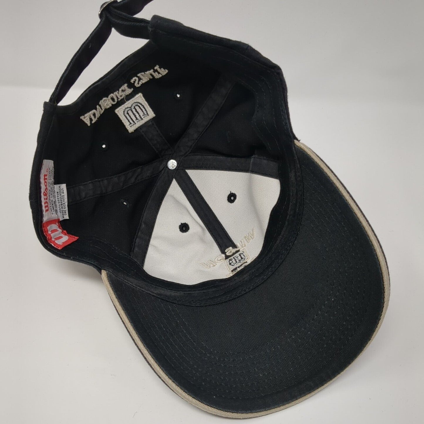Wilson Golf Advisory Staff Slideback Hat Black One Size Embroidered