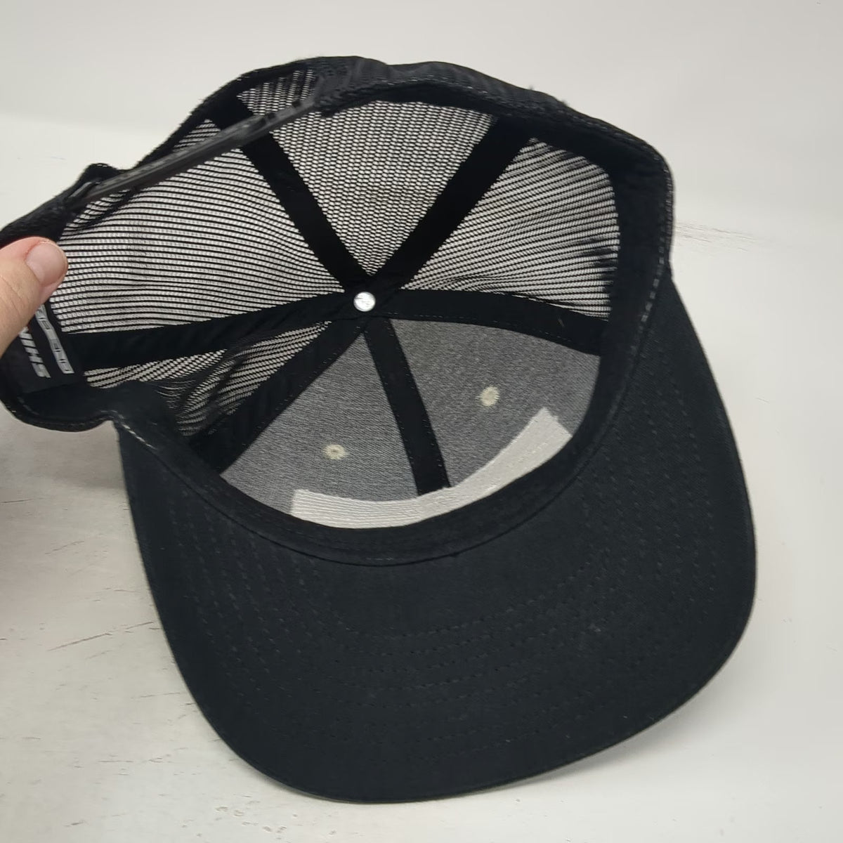 Shinko Trucker Hat Black One Size Motorcycle Tires Mesh Back Logo Patch Snapback