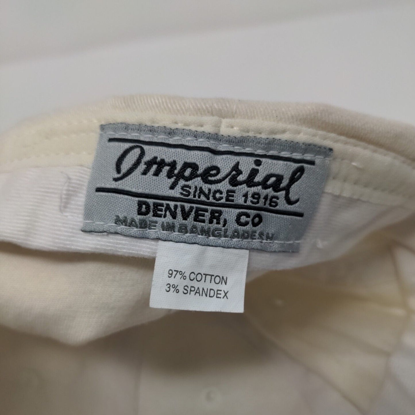 Flag Wrightsock Fitted Hat Tan One Size Embroidered 6 Panel Imperial