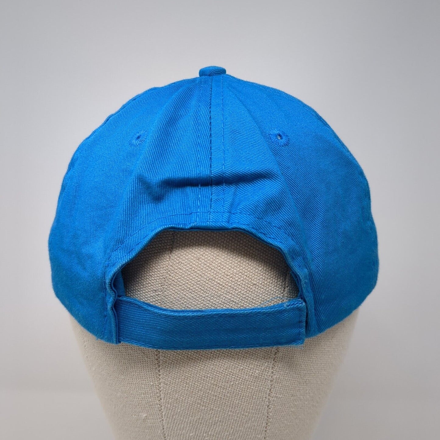 SB Softball League Strapback Hat Blue OS Adjustable Embroidered Port & Company