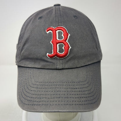 Boston Red Sox MLB 47 Brand Gray Baseball Cap One Size Red White Slideback Hat