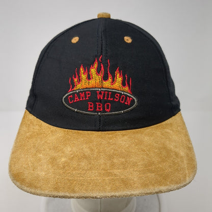 Camp Wilson Bbq Slideback Hat Black OS Adjustable Embroidered 6 Panel Nissin