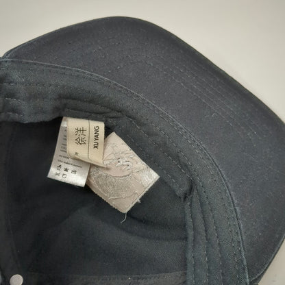 Known Supply Bird & Branch 5 Panel Hat Black One Size Organic Cotton Slideback