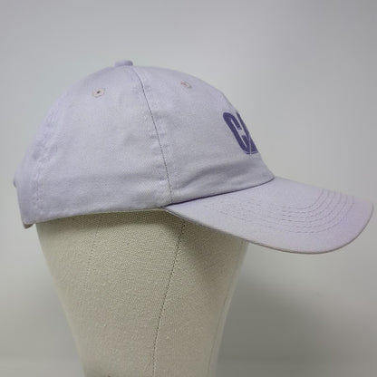 Caterpillar Baseball Cap Purple One Size Strapback Embroidered Logo Curved Hat