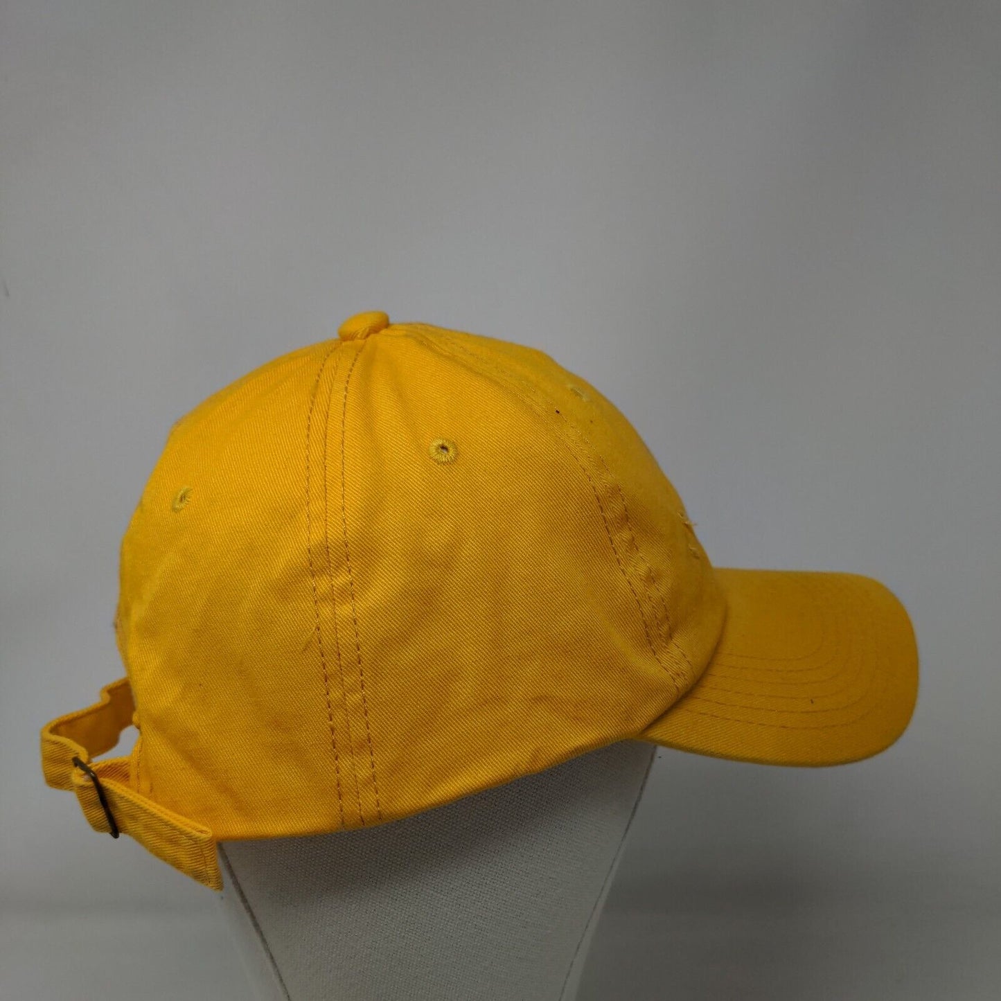 Unbranded Slideback Hat Yellow One Size Adjustable Solid 6 Panel
