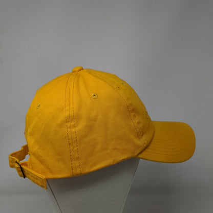 Unbranded Slideback Hat Yellow One Size Adjustable Solid 6 Panel