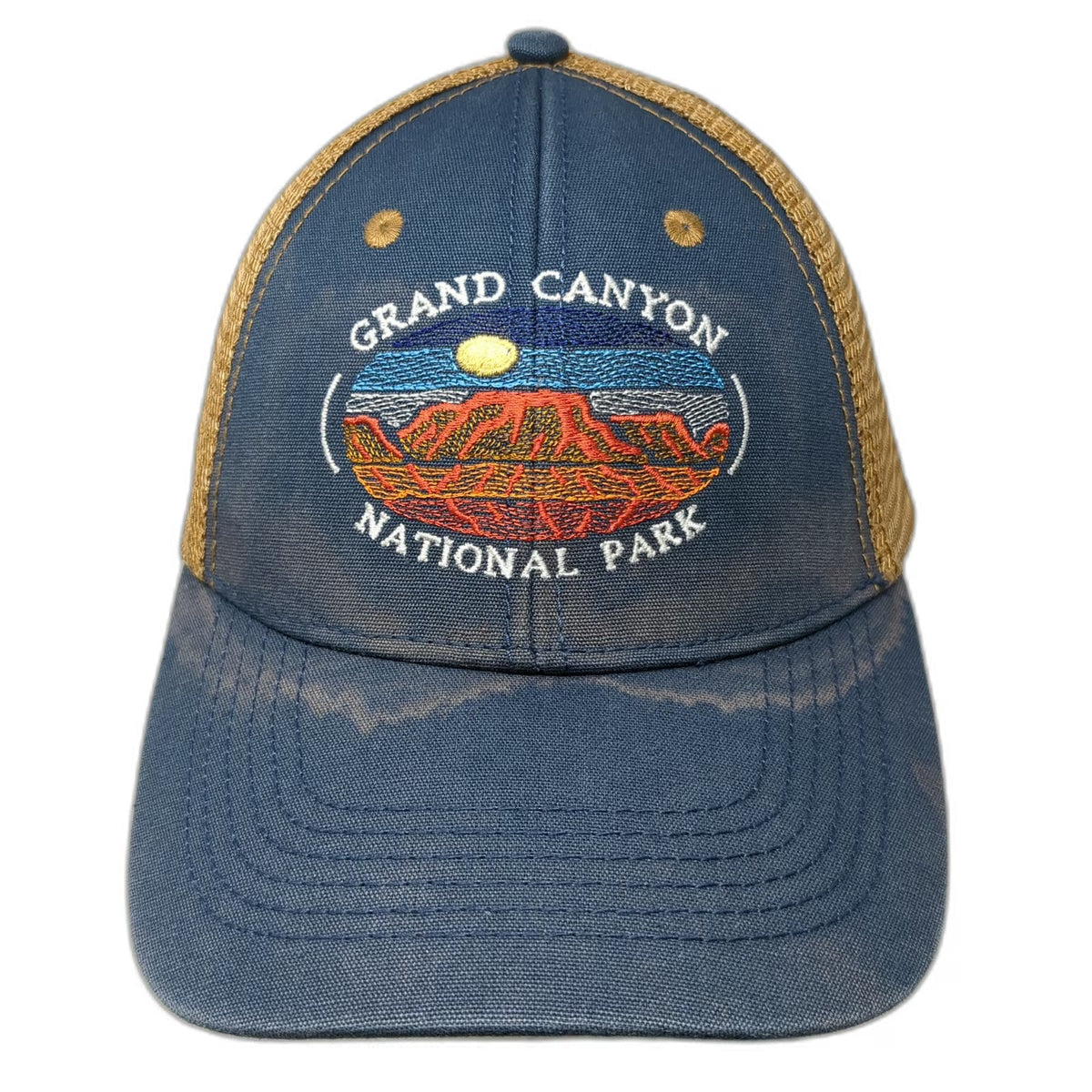 Prairie Mountain Trucker Hat Blue One Size Grand Canyon National Park Snapback