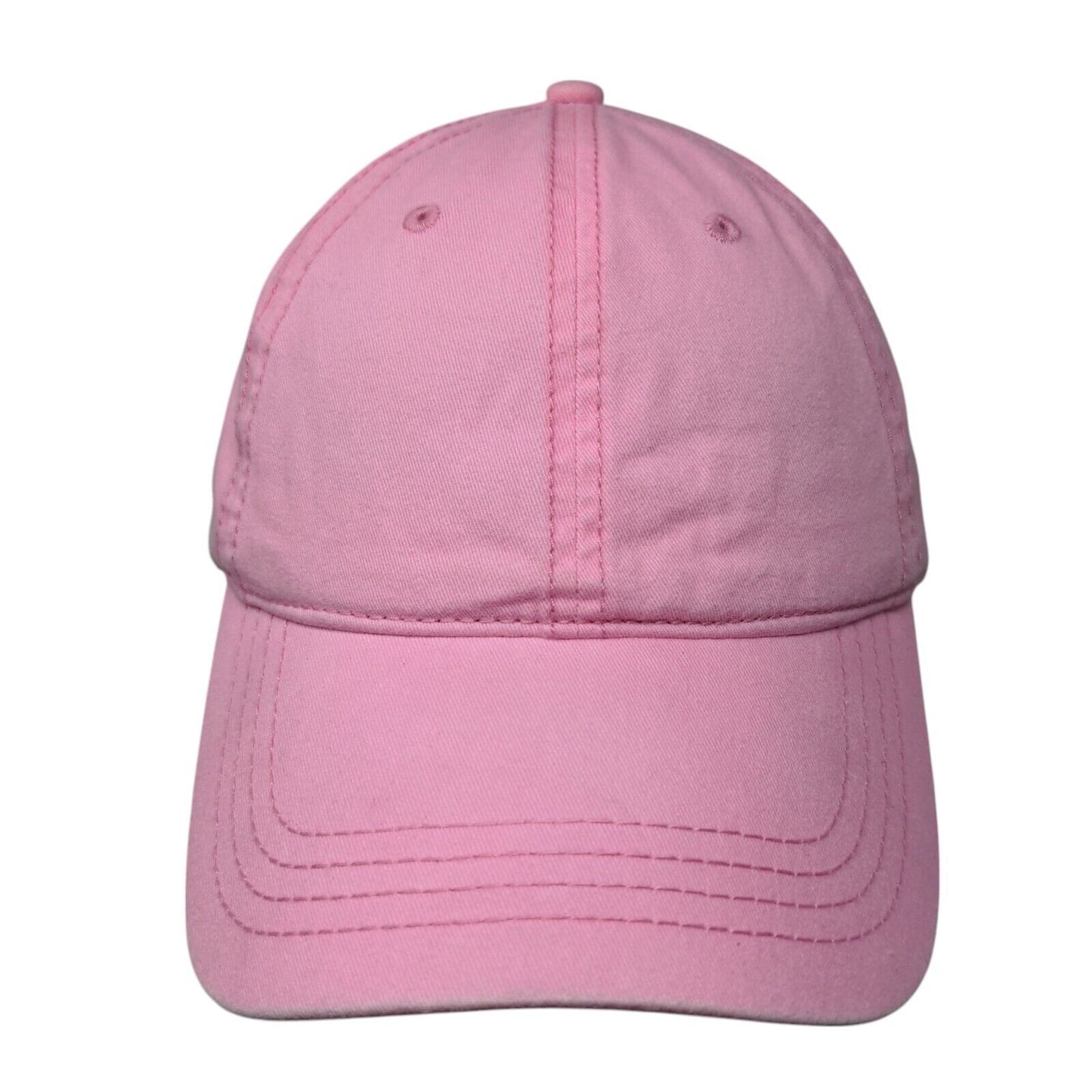 Otto Slideback Hat Pink OSFM Adjustable Vented Holes 6 Panel Blank Cotton