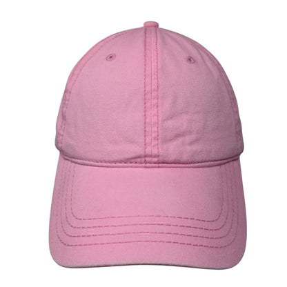 Otto Slideback Hat Pink OSFM Adjustable Vented Holes 6 Panel Blank Cotton