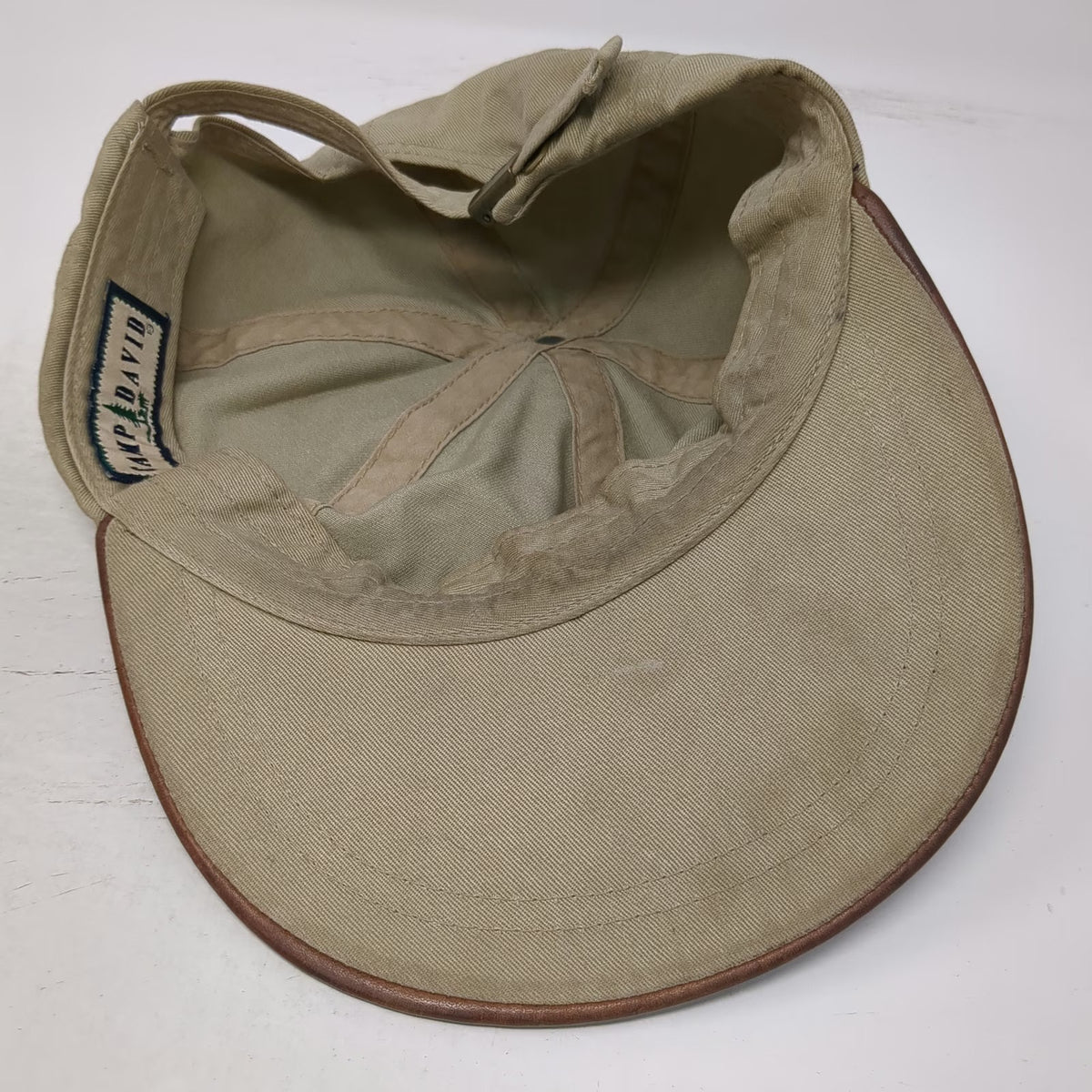 Camp David Baseball Cap Beige Brown One Size McCall Idaho Pine Trees Hat