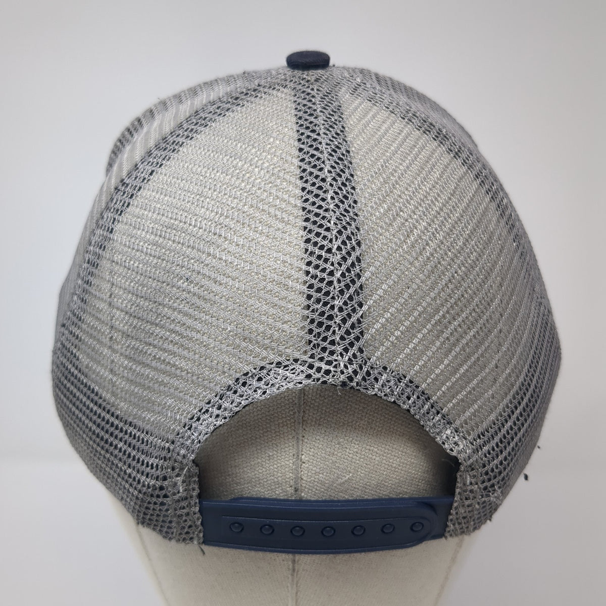 Black Label Snapback Mesh Back Trucker Hat Embroidered Logo Elephant Logo Blue