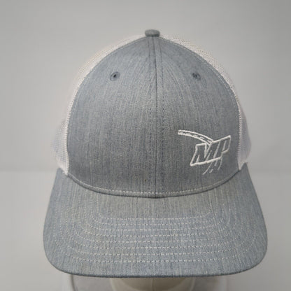MP Snapback Trucker Hat Gray OS Adjustable Embroidered Mesh Back Richardson