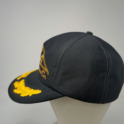 Designer Award Cap 5 Panel Black Hat L TLC Truss & Lumber Co Snapback Scrambled