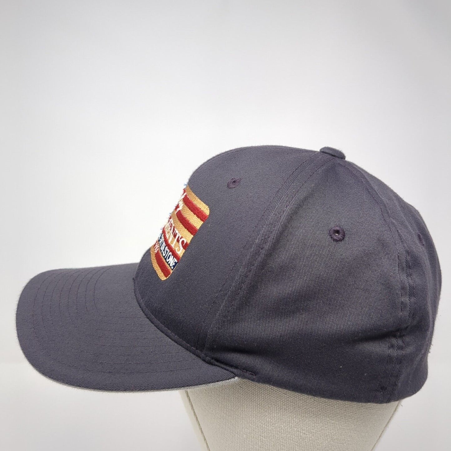 Liley Monuments Fitted Hat Gray Large American Flag Flexfit WearGuard