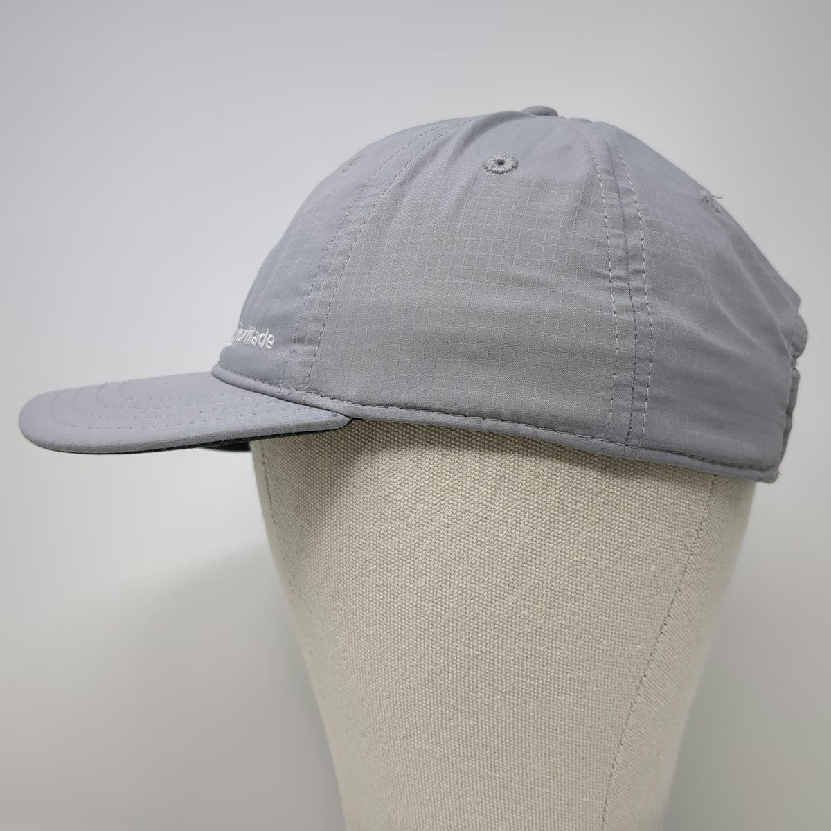 TaylorMade Baseball Cap Gray One Size Polyester Strapback Embroidered Logo Hat