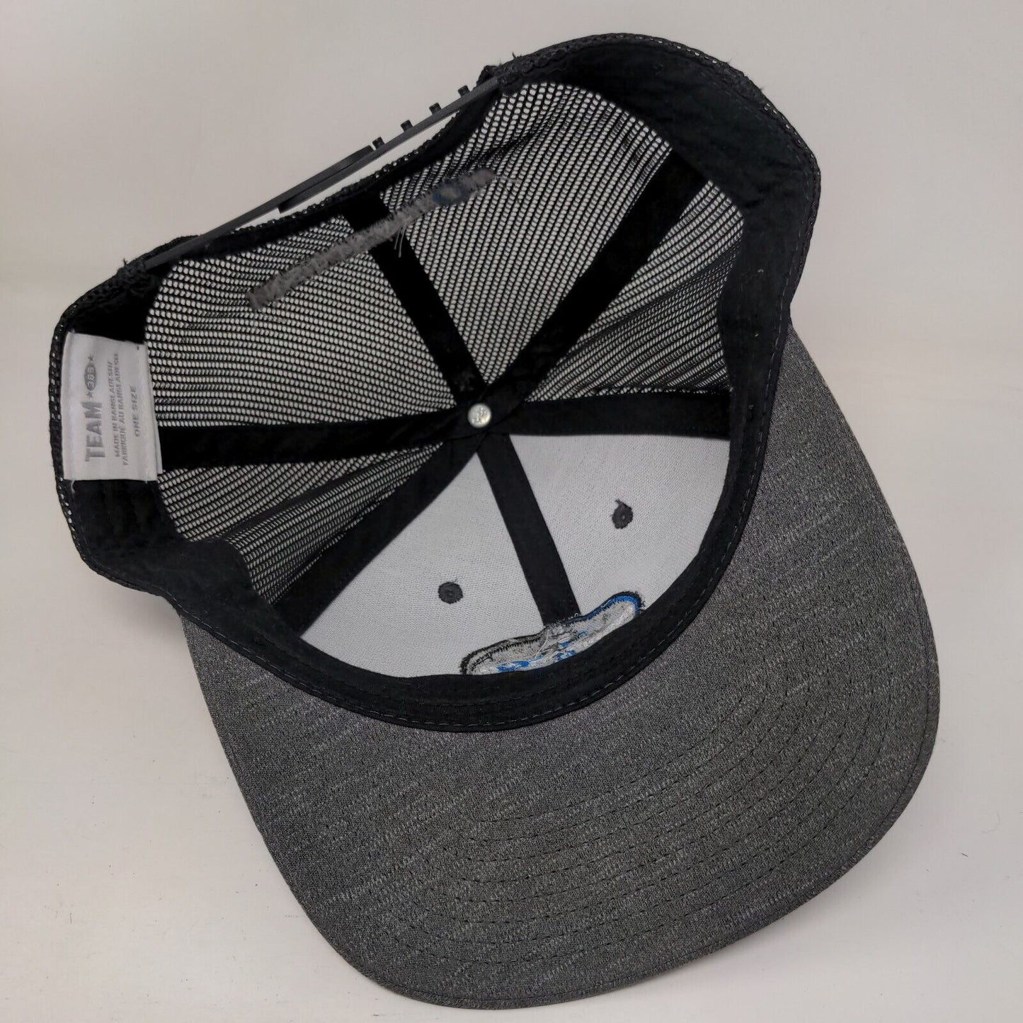 Inspiration Snapback Mesh Back Trucker Hat Gray One Size Embroidered