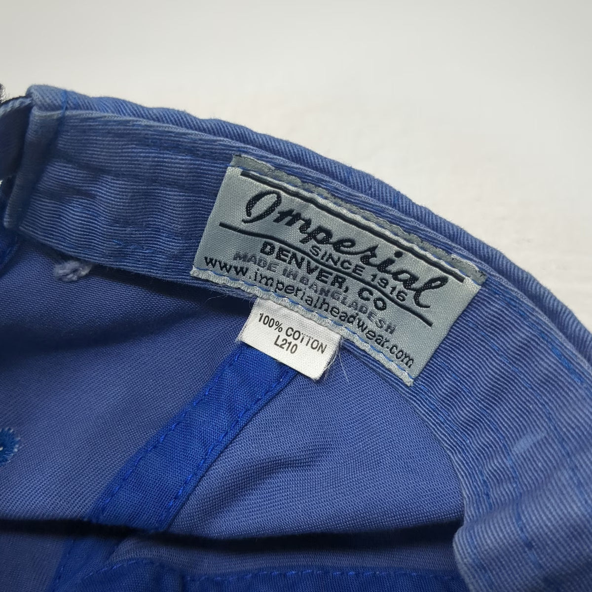 Imperial Baseball Cap Blue One Size Sawgrass Golf Embroidered Strapback Hat
