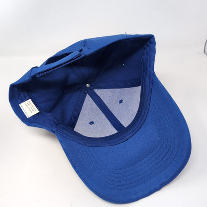 L&R Hauling Strapback Hat Blue One Size Adjustable Vented Holes 6 Panel