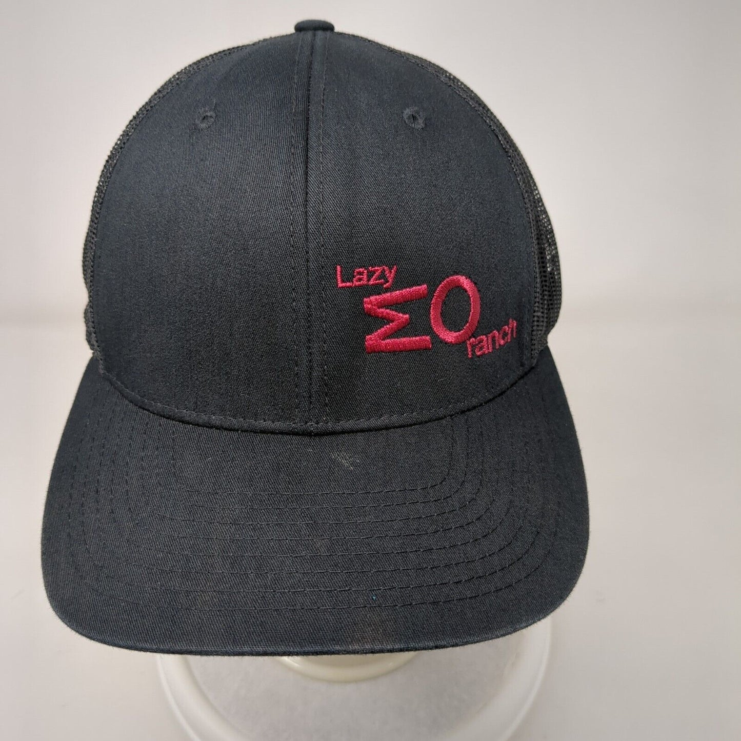 Lazy MO Ranch Snapback Trucker Hat Black OSFA Solid We Have The Beef