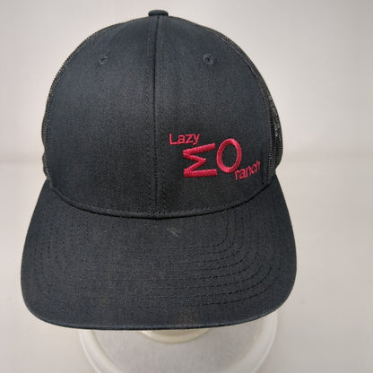 Lazy MO Ranch Snapback Trucker Hat Black OSFA Solid We Have The Beef