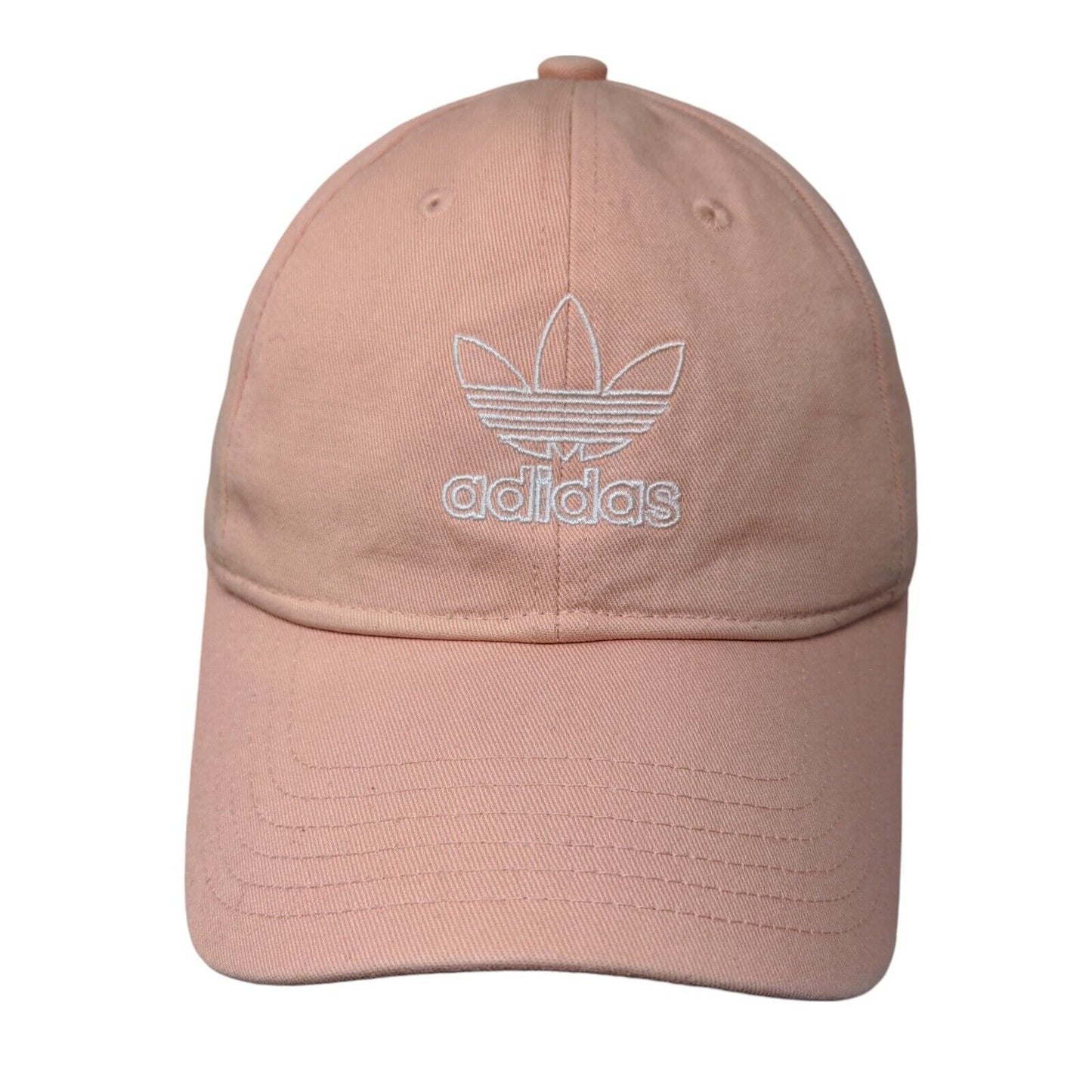 Adidas Trefoil Slideback Hat Pink OSFA Embroidered Logo Vent Holes