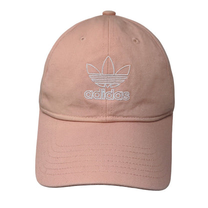 Adidas Trefoil Slideback Hat Pink OSFA Embroidered Logo Vent Holes