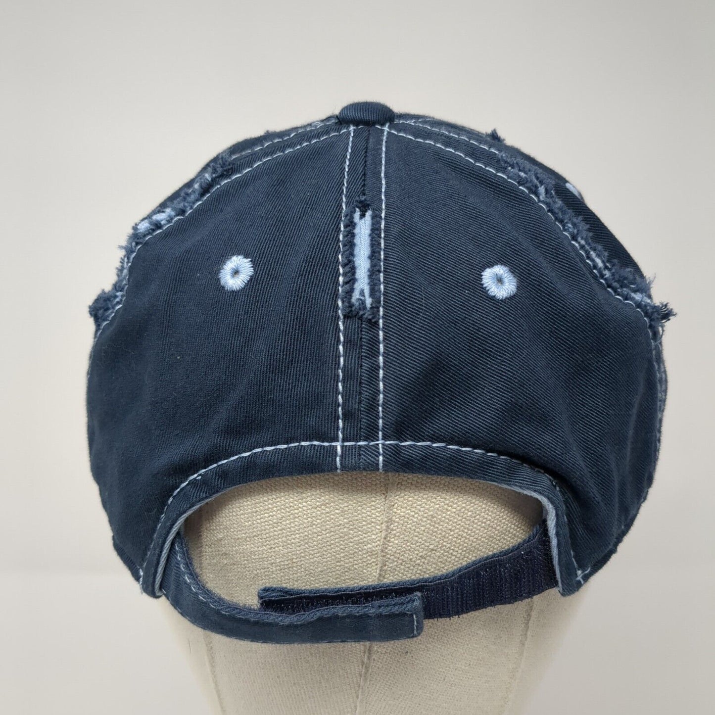 MWI Veterinary Supply Strapback Hat Blue One Size Embroidered District