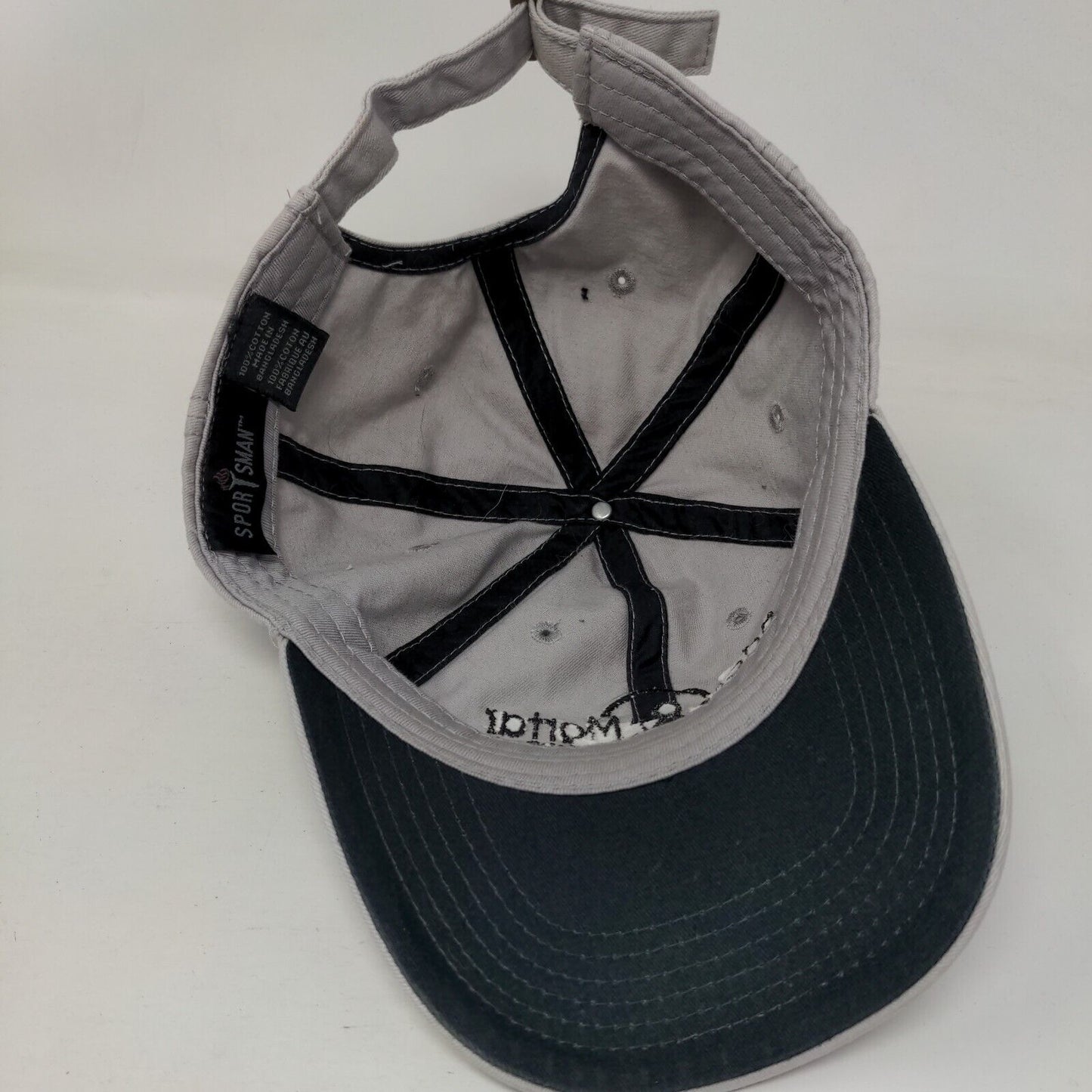 Bricks & Mortar Slideback Hat Gray One Size Embroidered Sportsman