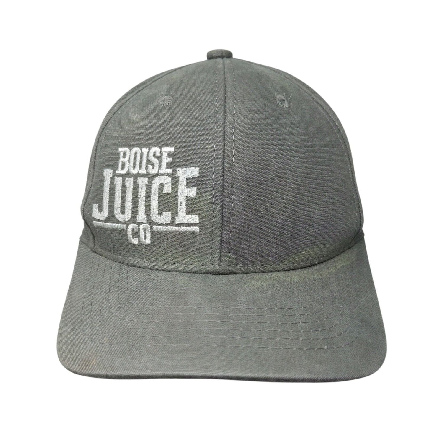 Boise Juice Co Snapback Hat Gray OSFM Embroidered 6 Panel Outdoor Cap