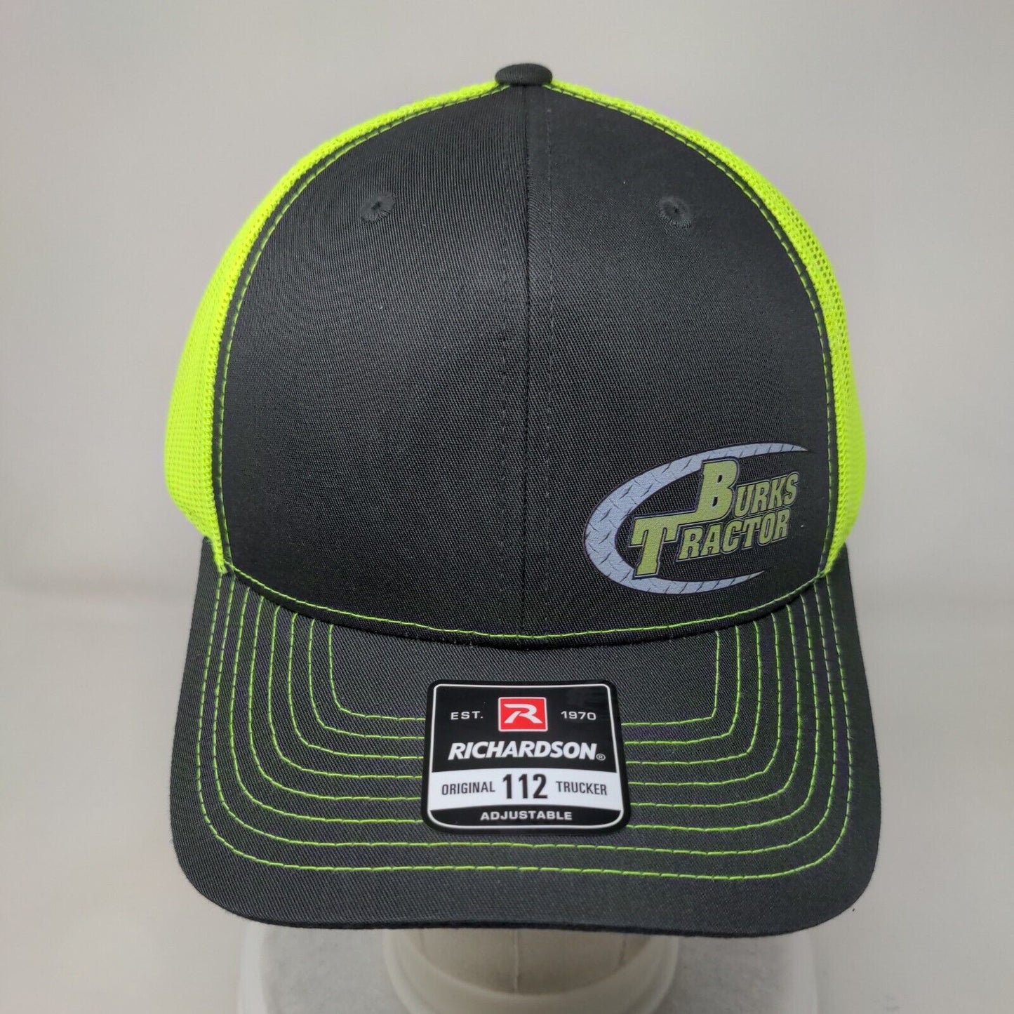 Burks Tractor snapback Trucker Hat Multicolor One Size Adjustable Richardson