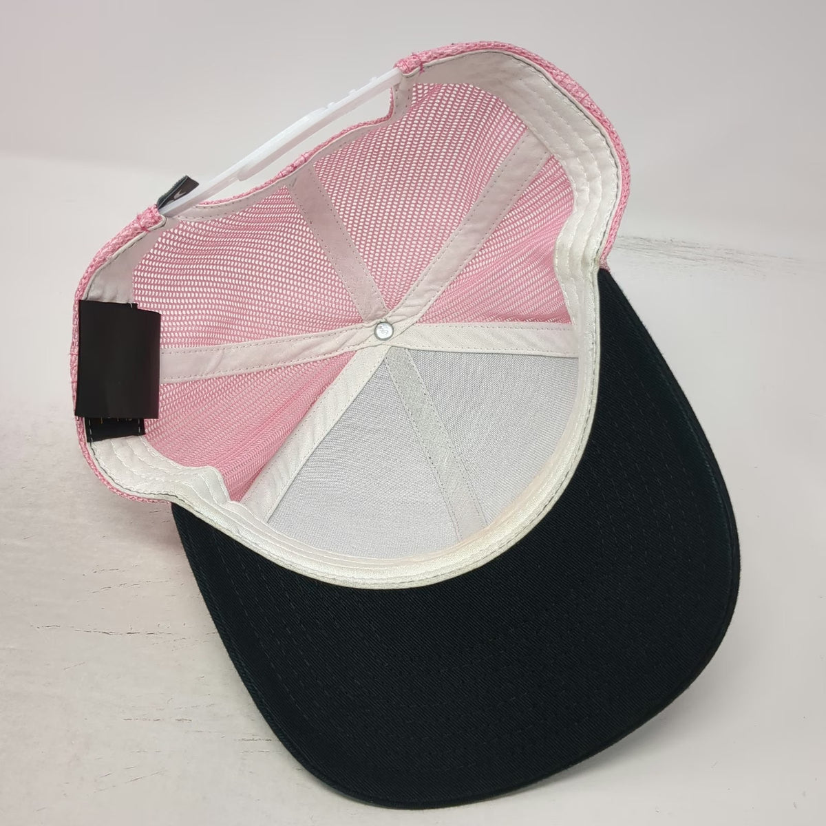 Hurley Trucker Hat Black Pink One Size Mesh Snapback Logo Embroidered Surf